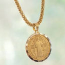 Colar Medalha São Bento 18K