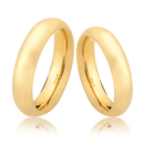 Par de Alianças Love Air 5mm 18K